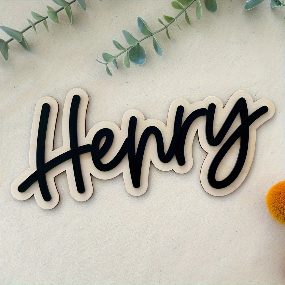 Eve Party - Placa de Madera Personalizada de Doble
