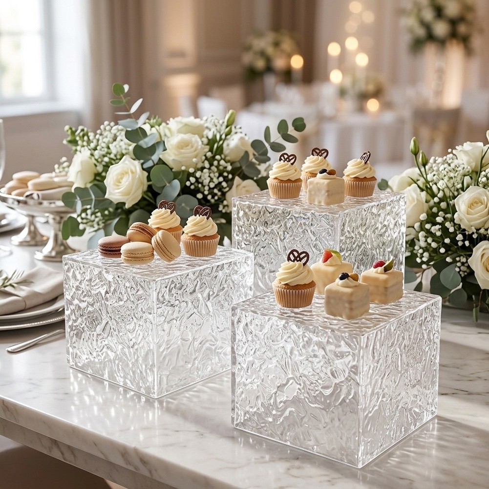 Cupcake Stand Tier - Expositor de varios niveles, transparente y