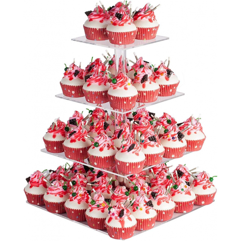 Cupcake Stand Tier - YestBuy Soporte para magdalenas acrílico de