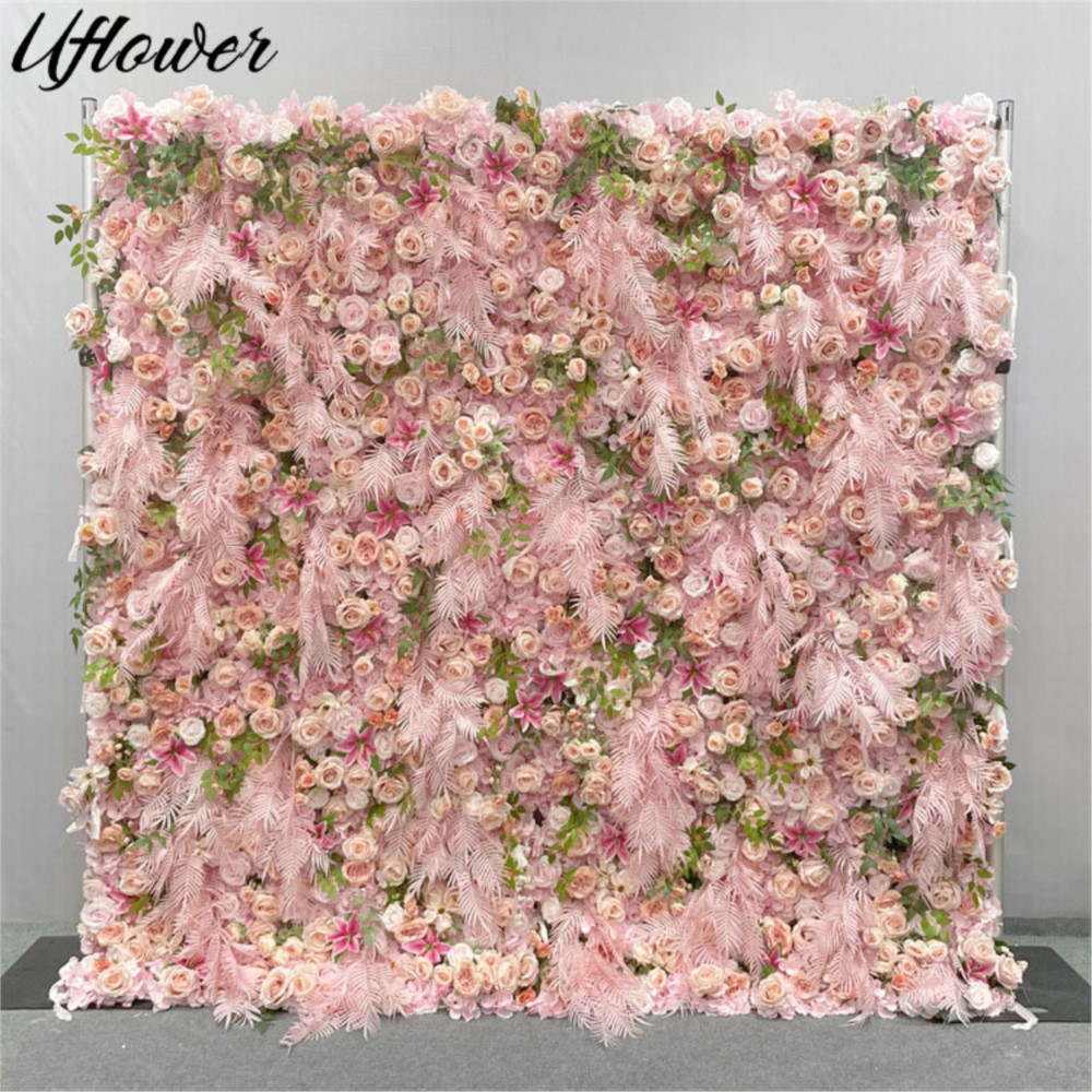 Flower Wall Panel - Uflower 5D Rosa tela de rosas
