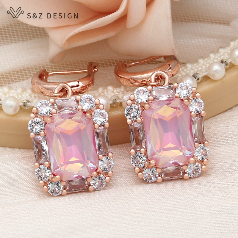 Event Z - S & Z-pendientes colgantes rectangulares de