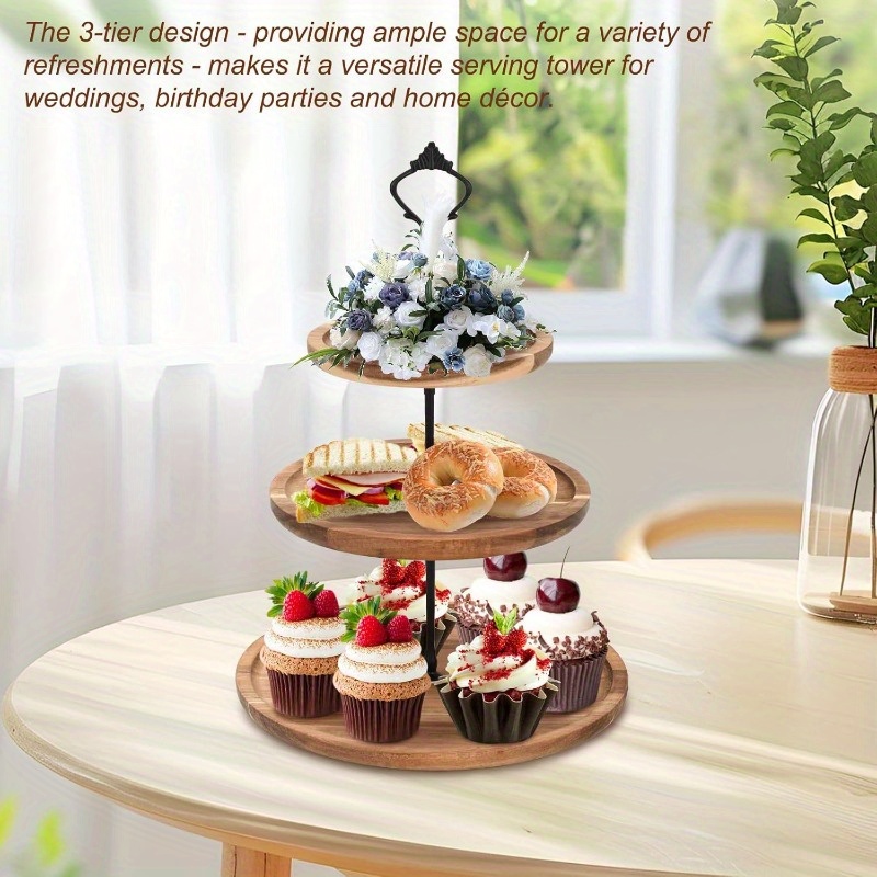 Soporte para pasteles de 3 niv - Cupcake Stand Tier reseña y precio