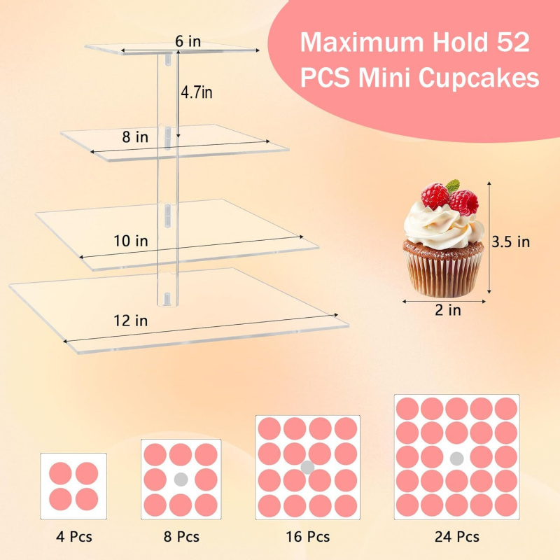 YestBuy Soporte para magdalena - Cupcake Stand Tier reseña y precio
