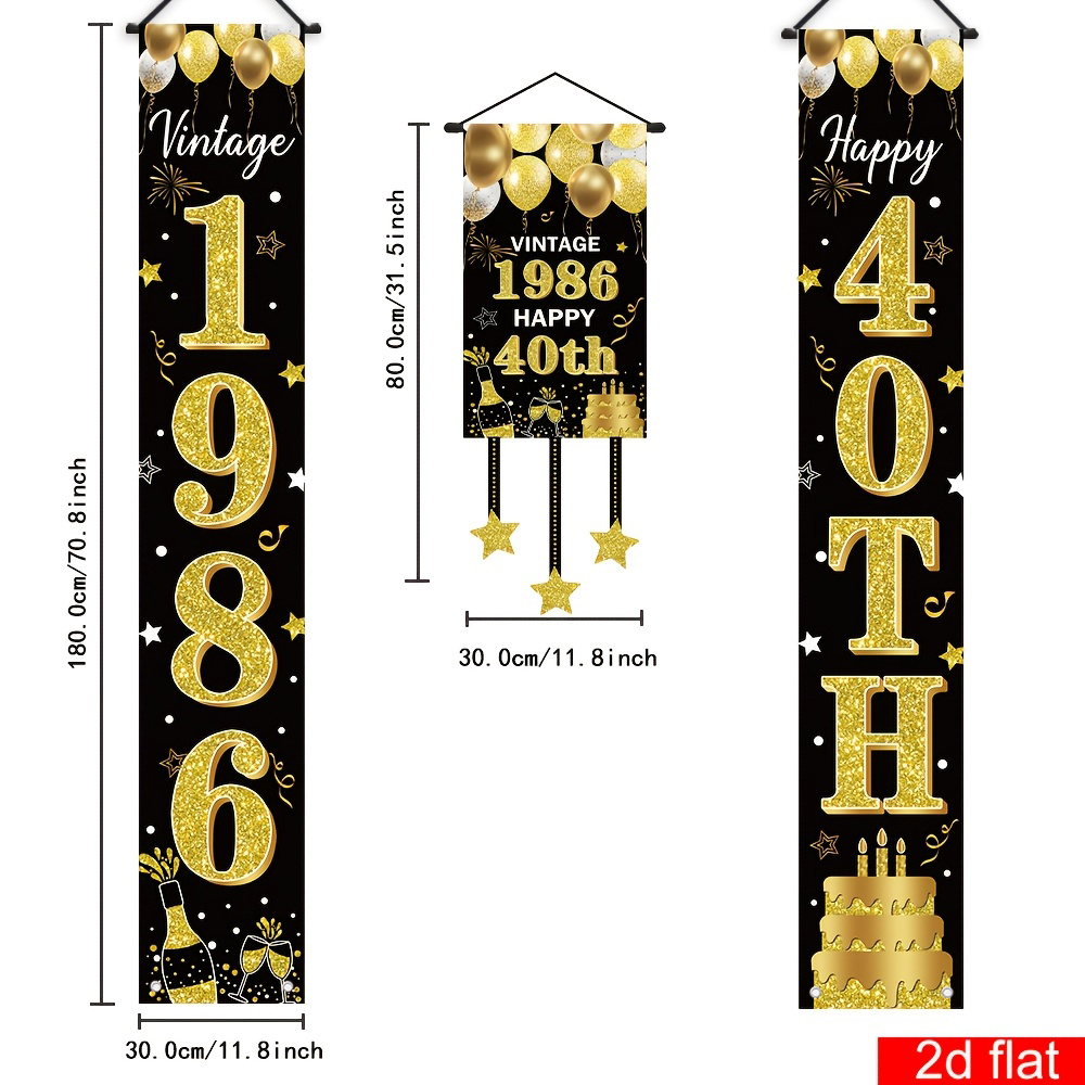 Pancarta Decorativa 2D Plana d - Party Banner Gold reseña y precio