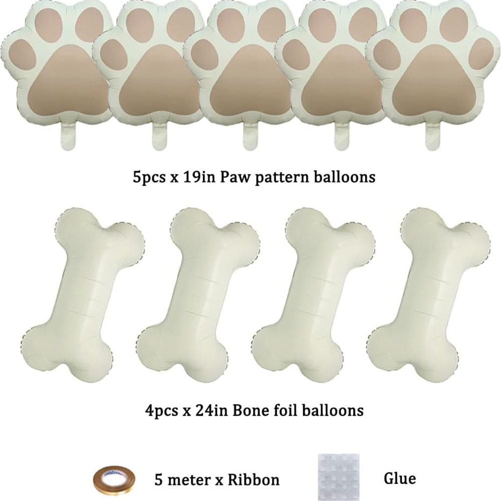 9 piezas/set Let us Pawty Big  - Let'S Party Event Supply reseña y precio