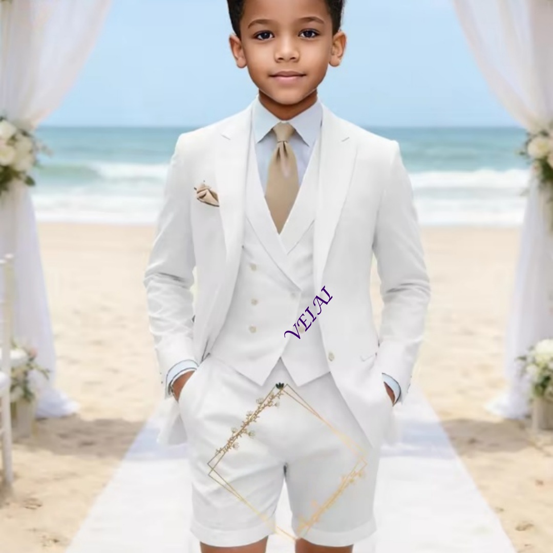 Traje de lino clásico de tres  - Event & Party Supply Photos reseña y precio