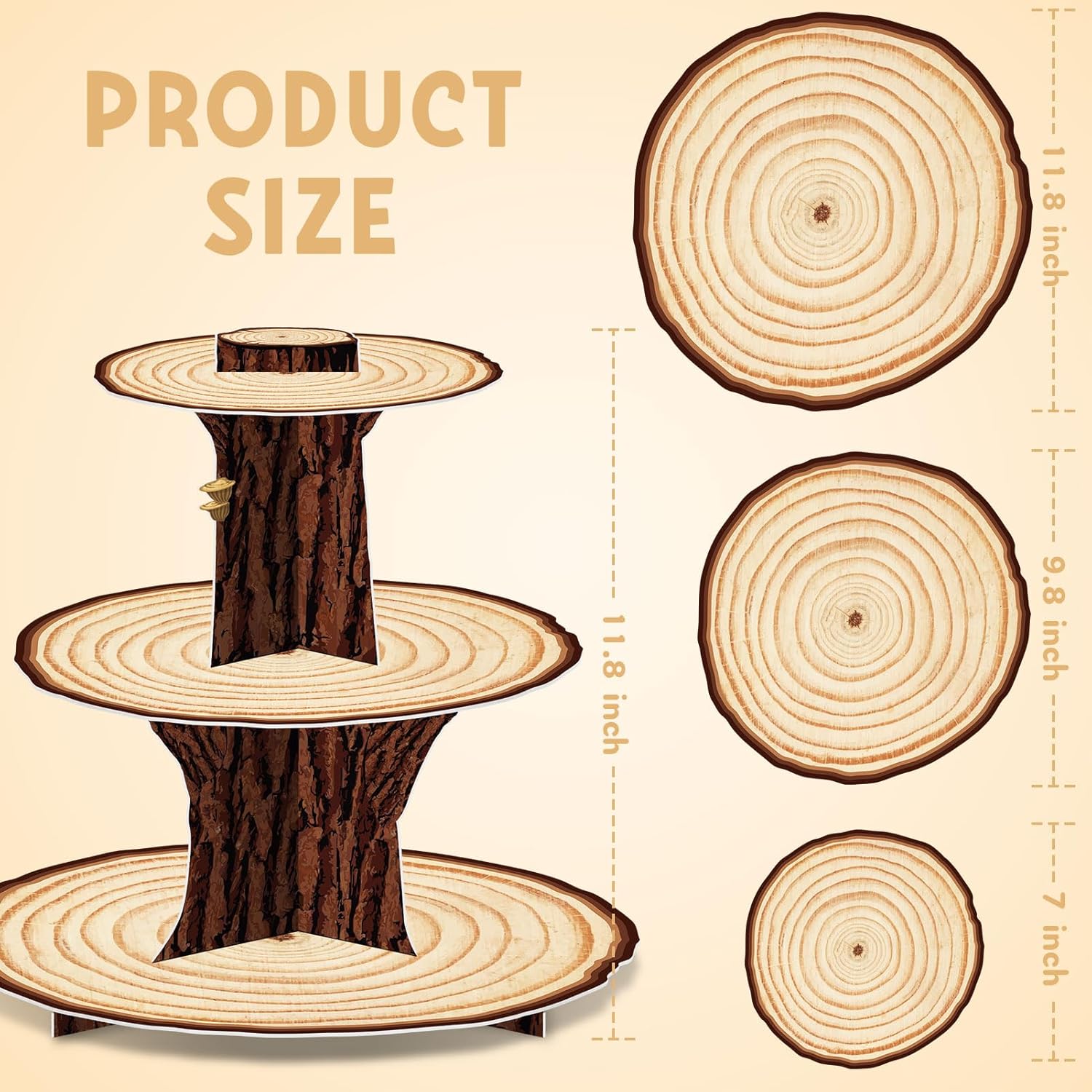 Soporte de madera para cupcake - Cupcake Stand Tier reseña y precio
