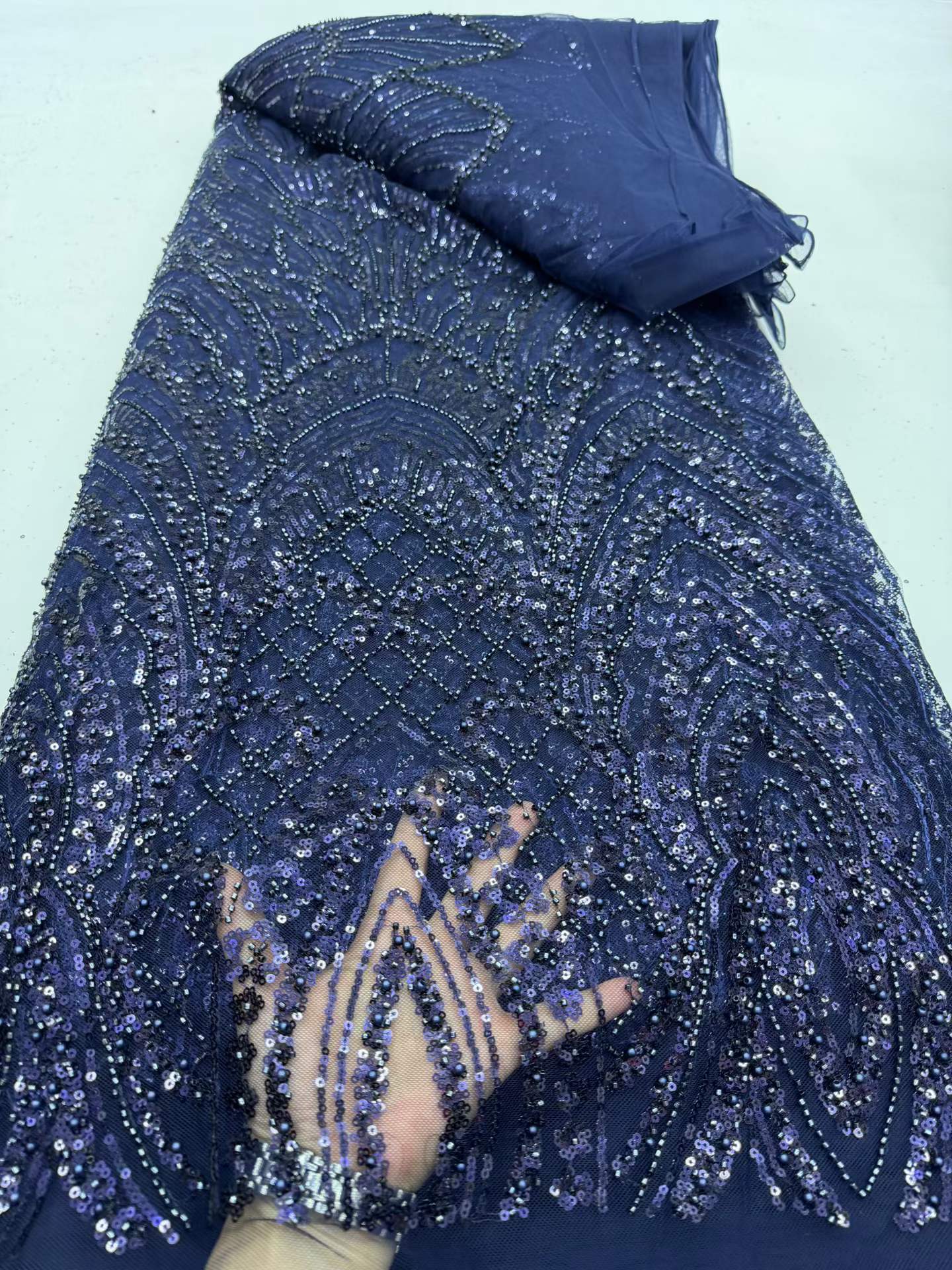 Tela de encaje africana de luj - Glitter Tablecloth reseña y precio