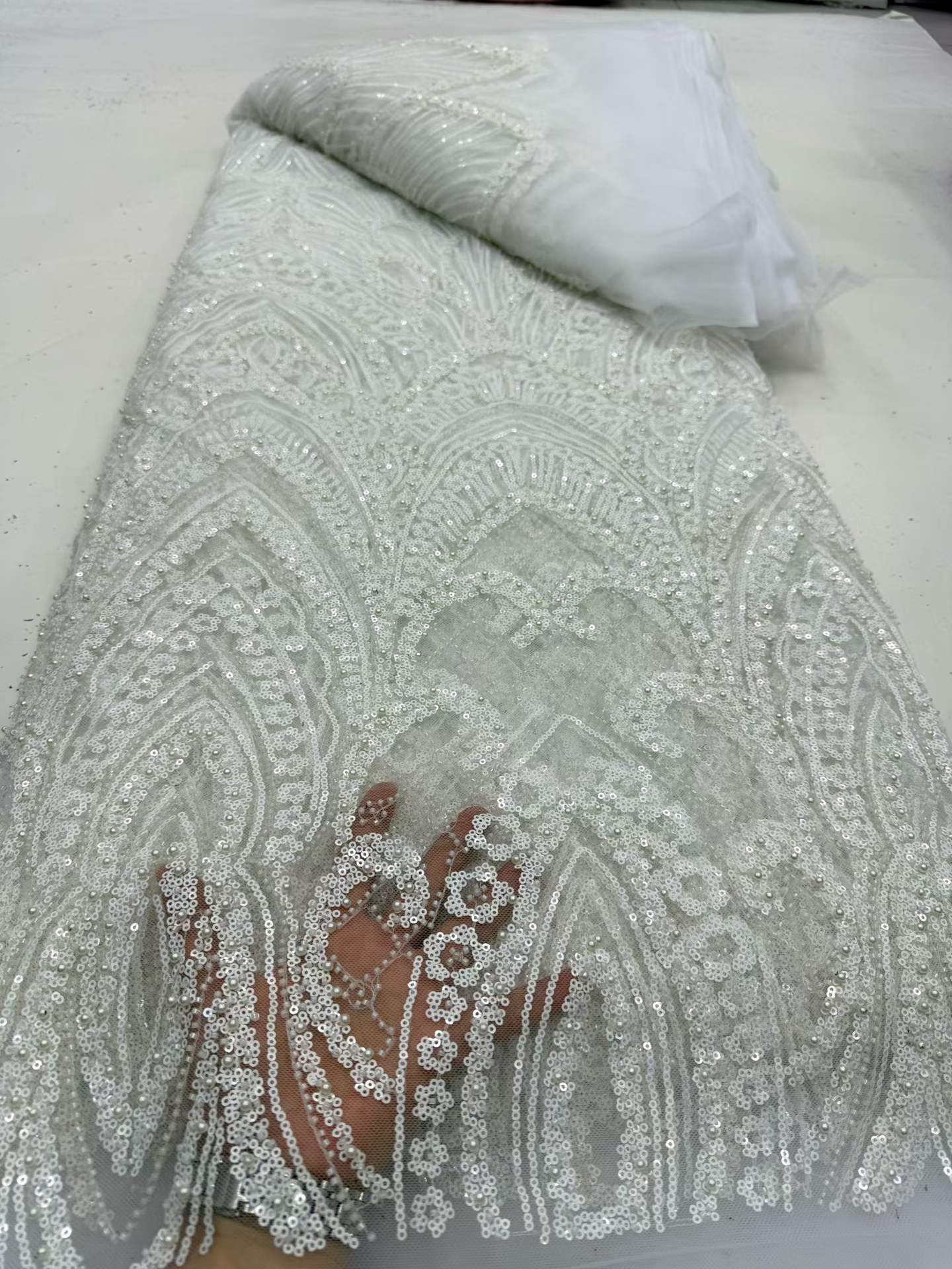 Tela de encaje africana de luj - Glitter Tablecloth reseña y precio